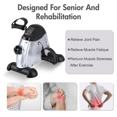 Mini Exercise Bike Pedal Exerciser Arm Leg Cycle Machine Adjustable ...