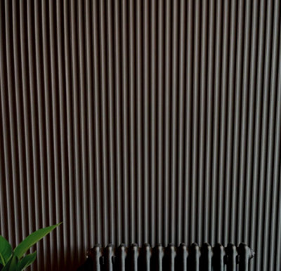 Mini Fluted Wall Panel - Black - Sample Size - Panels By Sofia ...