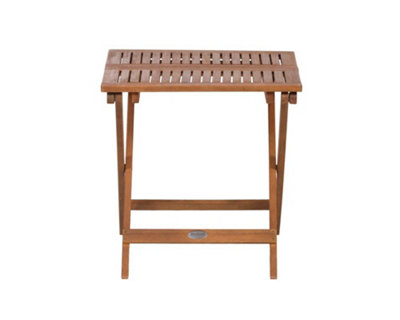 Mini Folding Side Square Table - Acacia