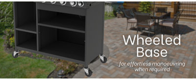Mini Gas 4 Burner BBQ Outdoor Kitchen Style - 8