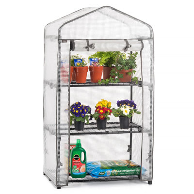 Mini Greenhouse 3 Tier Small Garden Grow House Reinforced PE