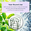 Mini Greenhouse Garden 2 Tier Portable Outdoor Green House Growhouse Garden Structures with Shelving & Cover