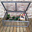 Mini Grey Cold Frame Greenhouse with Lid