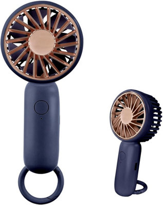 Mini Handheld Fan Powerful Table Fan with Buckle 3 Speed Small Portable ...