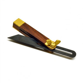 Mini Hardwood Sliding Bevel with Brass Inlay Carpentry Model Making Wood