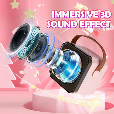 Mini Karaoke Machine with Bluetooth 5.0 Portable Singing Speaker with ...