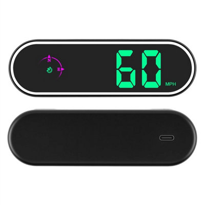 Mini LED Digital Speedometer GPS Car HUD Head Up Display MPH