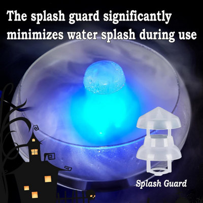 Mini Mist Maker, 12 LED Mist Maker Fogger Water Fountain, Ultrasonic ...
