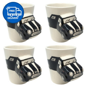 Mini Mugs Set Coffee & Tea Cup Pack of 4 by Laeto House & Home - INCLUDING FREE DELIVERY