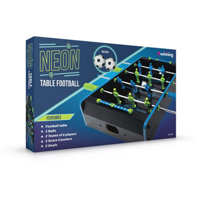 Mini Neon Table Top Football Game - 4
