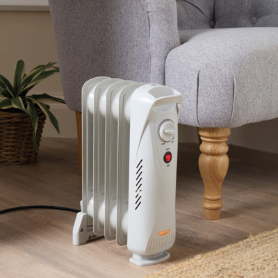 Mini Oil Filled Radiator with 0.5kW Output & Overheat Protection ...