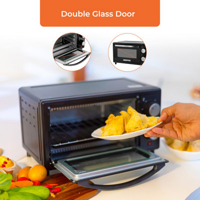 Mini Oven Toaster Countertop Electric Cooker Grill Tabletop Oven 9L 650W