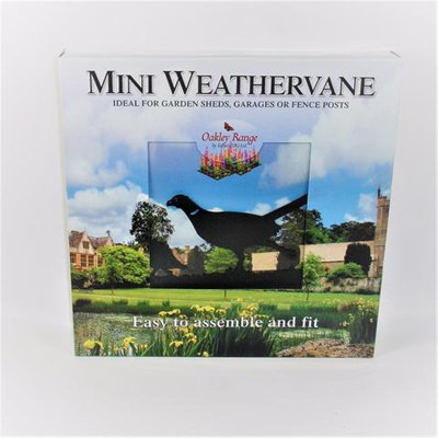 Mini Pheasant & Partridge Weathervane - Quality wind vane - Steel - L38 x W38 x H43 cm - Black