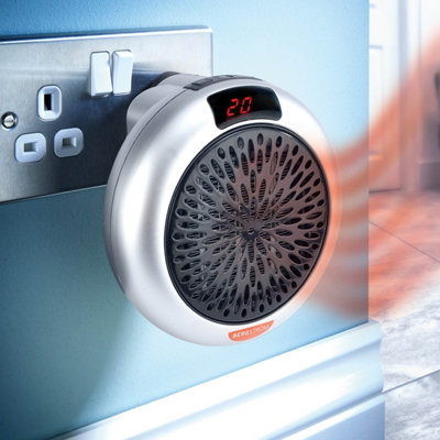 Mini Plug-In Heater Rotates 360 Degrees to Fit Any Socket, Easy to