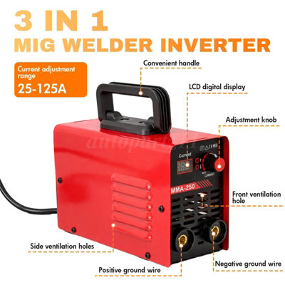 Mini Portable ARC MMA 250 Amp IGBT Inverter Welder Electric Welding Machine