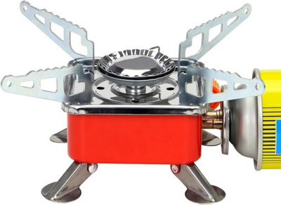 Mini Portable Camping Stove - High Efficiency Windproof Folding Gas ...
