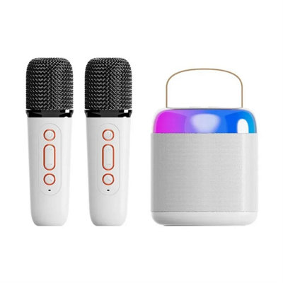 Mini Portable Karaoke Machine, Bluetooth Speaker with 2 x Wireless Microphone, Kids Toys Birthday Gifts