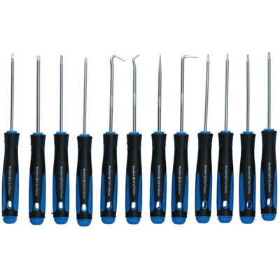 Mini Precision Screwdriver and Hook / Pick Set Phillips Flat Torx 12pc