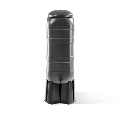 Mini Rainsaver 100L Slimline Water Butt Kit - Grey Recycled HDPE ...