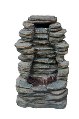 Mini Rock Cascade Rock Effect Solar Water Feature