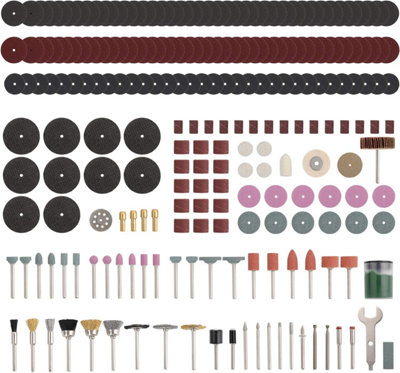 Mini Rotary Power Drill Tool Accessory Kit with Dremel Multi Tools 225Pc