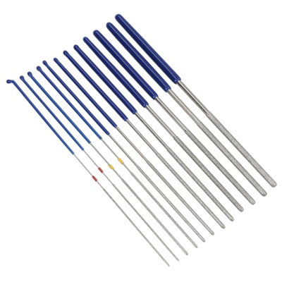Mini Round Flexible Diamond Coated Needle Files Soft Grip Handles 12pc ...