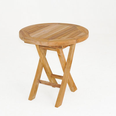 Small round folding on sale side table