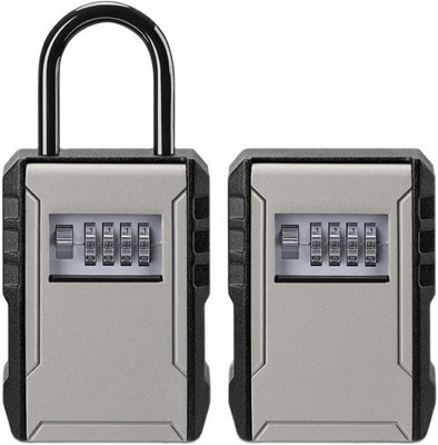 Mini Safe Box, Secret Key Storage Box Organizer 4 Digit Combination ...