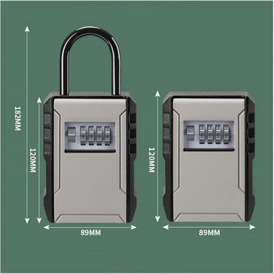 Mini Safe Box, Secret Key Storage Box Organizer 4 Digit Combination ...