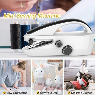 Mini Sewing Machine Handheld Cordless Hand Held Portable Easy Home ...