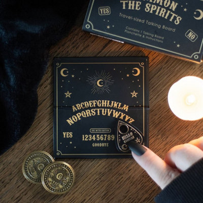 Mini Travel Spirit Board with Planchette - Compact & Fun