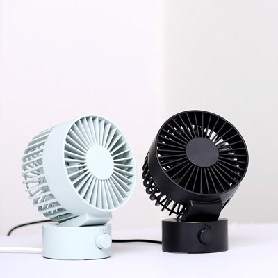 Mini USB Desk Fan 102-79-138mm, Palm Size, Quiet, Three-Speed Wind ...