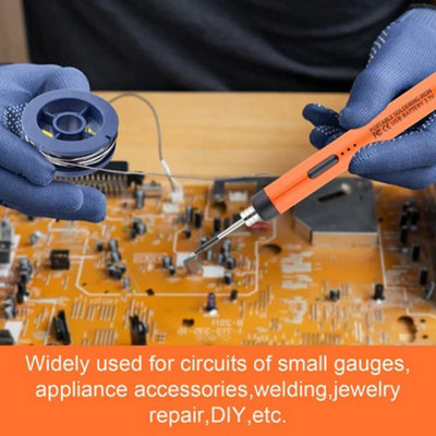 Mini USB Rechargeable Soldering Iron Kit Portable Electric Welding Pen ...
