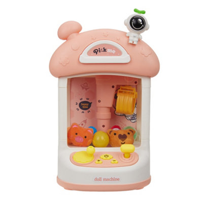 Mini Vending Claw Machine with Sound and 7 Toys Electronic Arcade Game