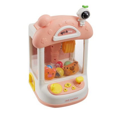 Mini Vending Claw Machine with Sound and 7 Toys Electronic Arcade Game