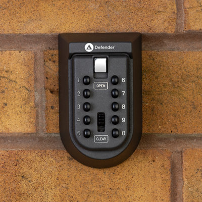 Mini Wall Mounted Key Safe Outdoor Push Button Key Lock Box