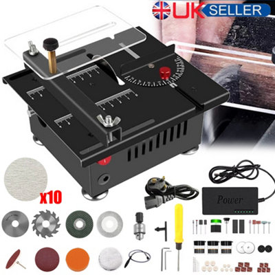 Mini Woodworking Table Saw 6000rpm/min Electric Precision Cutting Machine Set UK