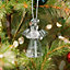 Miniature Glass Angel Ornament - 4.5cm High
