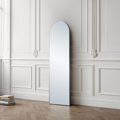 Minimal Arch Black Tall Full Length Mirror