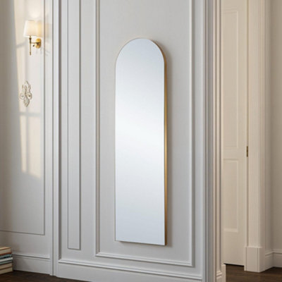 Minimal Arch Gold Tall Full Length Mirror