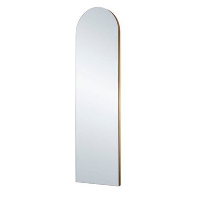 Minimal Arch Gold Tall Full Length Mirror