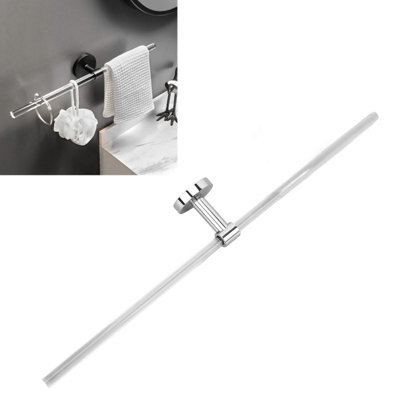 Minimalist Acrylic Towel Bar:50cm Wall-Mounted Bath Holder for Home and Hotel Use
