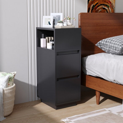Minimalist Bedside Table with Drawers