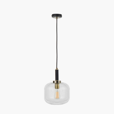 Minimalist Industrial Glass Pendant Light