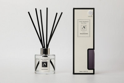 Minimalist Luxe Reed Diffuser with Metal Collar Mandarin, Floral ...