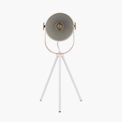 Minimalist White Tripod Table Lamp For Living Room