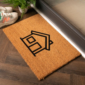 Minimalistic House Outline Doormat