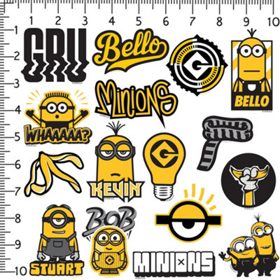 Minions Deluxe Stickers (Pack of 50) Multicoloured (One Size)