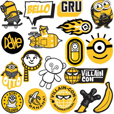Minions Deluxe Stickers (Pack of 50) Multicoloured (One Size)