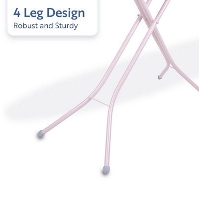 Minky Flamingo Pink Ironing Board - 122 x 38cm, Ironing Board Cover Included, UK Made